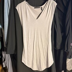 Helmut Lang Women's Light Gray sleeveless tunic